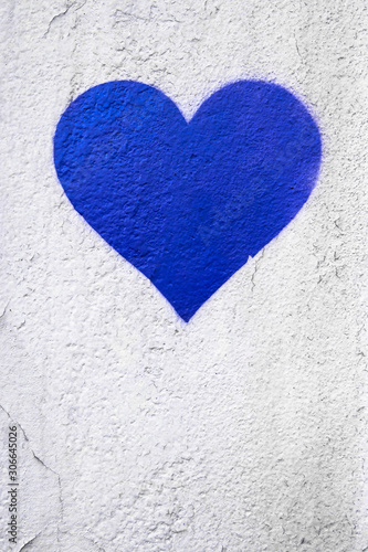 Blue urban Heart