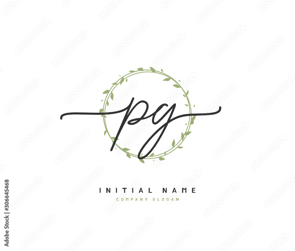P G PG Beauty vector initial logo, handwriting logo of initial signature, wedding, fashion, jewerly, boutique, floral and botanical with creative template for any company or business. P G PG Beauty vector initial logo, handwriting logo of initial signature, wedding, fashion, jewerly, boutique, floral and botanical with creative template for any company or business.