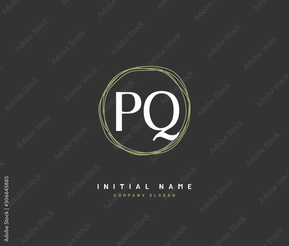 P Q PQ Beauty vector initial logo, handwriting logo of initial signature, wedding, fashion, jewerly, boutique, floral and botanical with creative template for any company or business. P Q PQ Beauty vector initial logo, handwriting logo of initial signature, wedding, fashion, jewerly, boutique, floral and botanical with creative template for any company or business.
