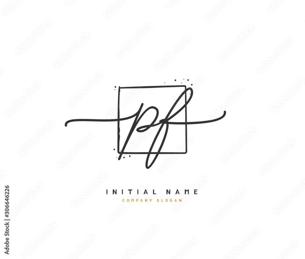 P F PF Beauty vector initial logo, handwriting logo of initial signature, wedding, fashion, jewerly, boutique, floral and botanical with creative template for any company or business. P F PF Beauty vector initial logo, handwriting logo of initial signature, wedding, fashion, jewerly, boutique, floral and botanical with creative template for any company or business.