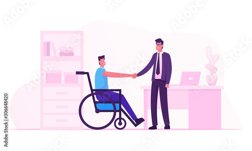 Disability Employment, Work for Disabled People Concept