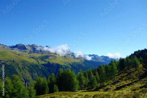 Wallpaper Mural Hiking in Alps on the border of Italy and Austria with panoramic view with the mountains around, Hohe Tauern Torontodigital.ca