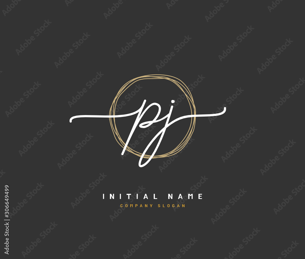 P J PJ Beauty vector initial logo, handwriting logo of initial signature, wedding, fashion, jewerly, boutique, floral and botanical with creative template for any company or business. P J PJ Beauty vector initial logo, handwriting logo of initial signature, wedding, fashion, jewerly, boutique, floral and botanical with creative template for any company or business.