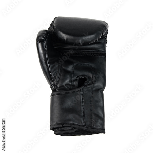 isolated black boxing gloves - Image