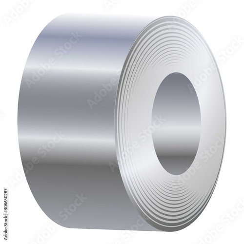 Rolled steel icon. Cartoon of rolled steel vector icon for web design isolated on white background