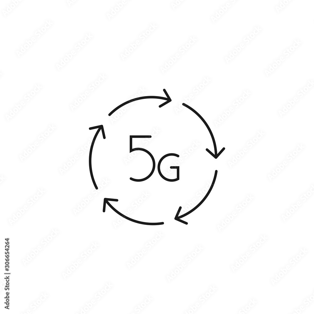 5g high speed communication - minimal line web icon. simple vector illustration. concept for infographic, website or app. 5g high speed communication - minimal line web icon. simple vector illustration. concept for infographic, website or app.