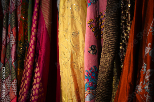 precious fabrics in the oriental markets
