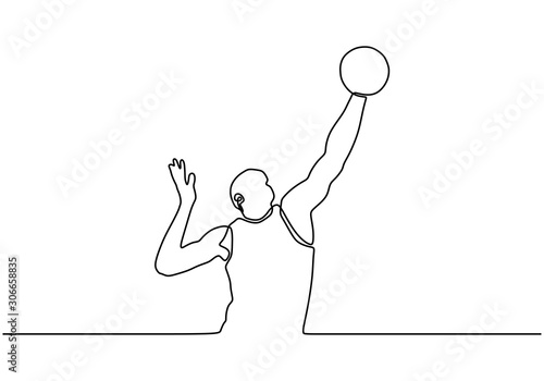 Continuous one line drawing...