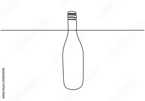 Continuous one line drawing...