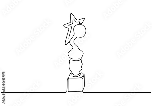 Continuous one line drawing...