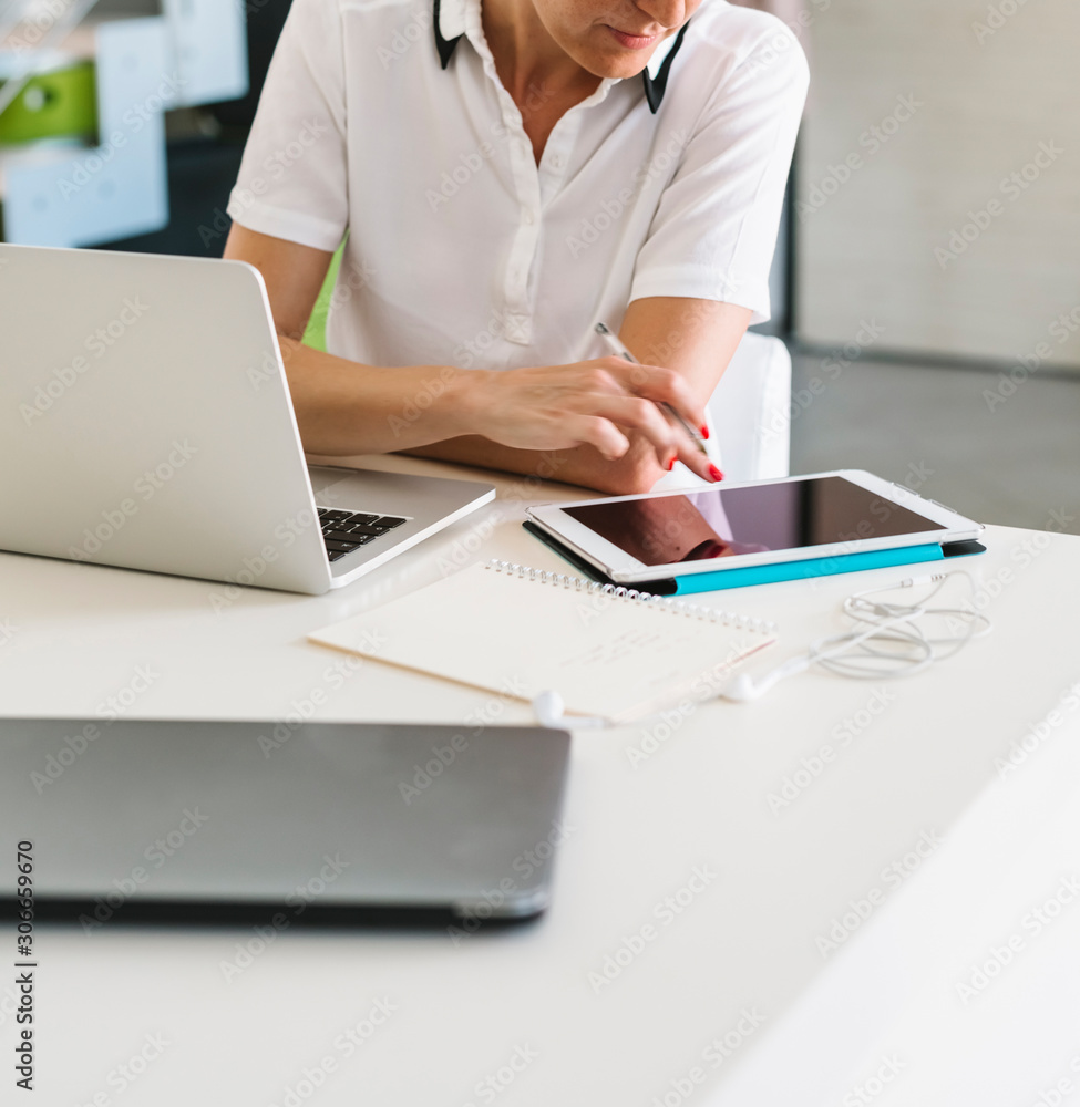 Businesswoman working from home Businesswoman working from home