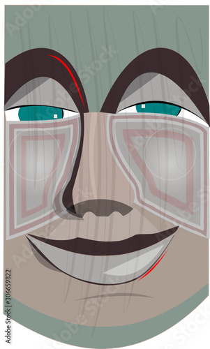 Visage serein