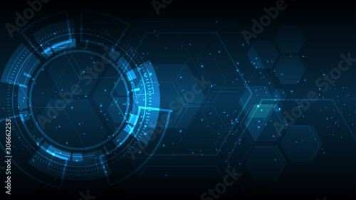 Abstract technology background Hi-tech communication concept innovation background vector illustration