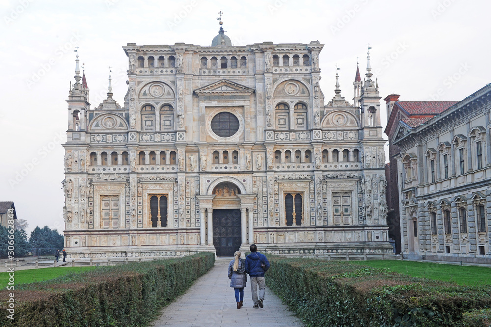 Pavia , La Certosa di Pavia, convento benedettino nelle vicinanze di Milano