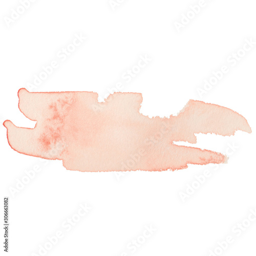 Watercolor pink texture for scrapbooking and craft. Watercolor abstract shape. Watercolor backdrop