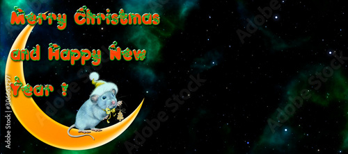 Fototapeta Naklejka Na Ścianę i Meble -  Merry Christmas and New Year background