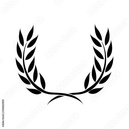 Laurel wreath icon vector in trendy style