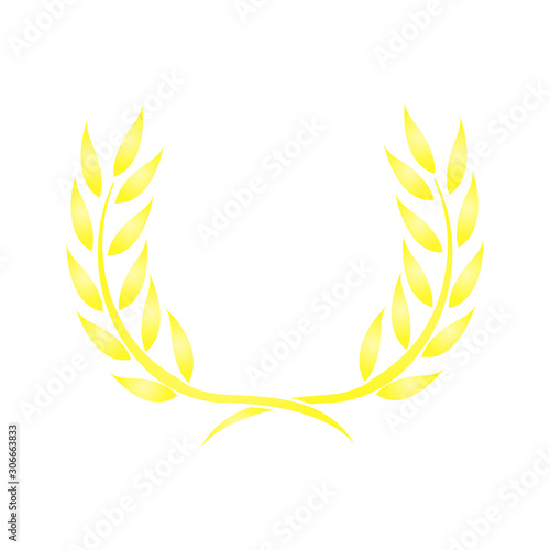 Laurel wreath icon vector in trendy style