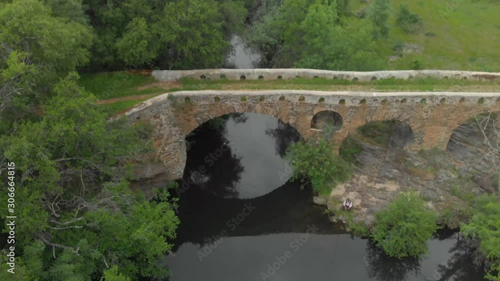 Old Bridge, Pedro Chate Gorge. Landscape near Jaraiz de la Vera, Caceres. Extremadura. Spain. Old Bridge, Pedro Chate Gorge. Landscape near Jaraiz de la Vera, Caceres. Extremadura. Spain.