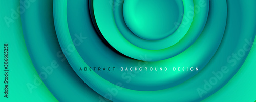 Wallpaper Mural Vector 3d style abstract swirl circles, modern techno digital trendy abstract background. Vector Illustration For Wallpaper, Banner, Background, Card, Book Illustration, landing page Torontodigital.ca