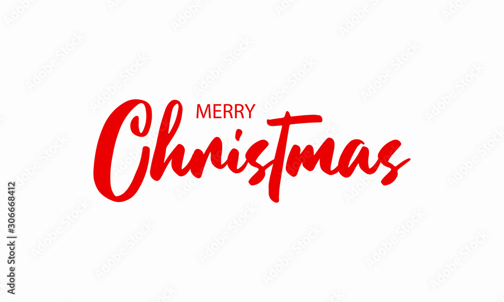 Vector Typography text on the theme of Christmas Day on December 25th. Illustration.
