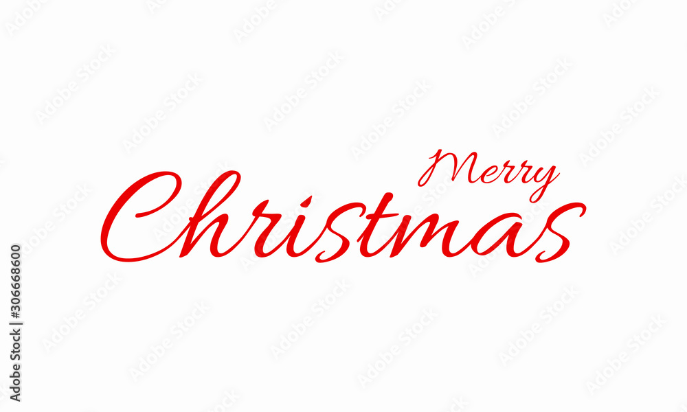 Vector Typography text on the theme of Christmas Day on December 25th. Illustration.