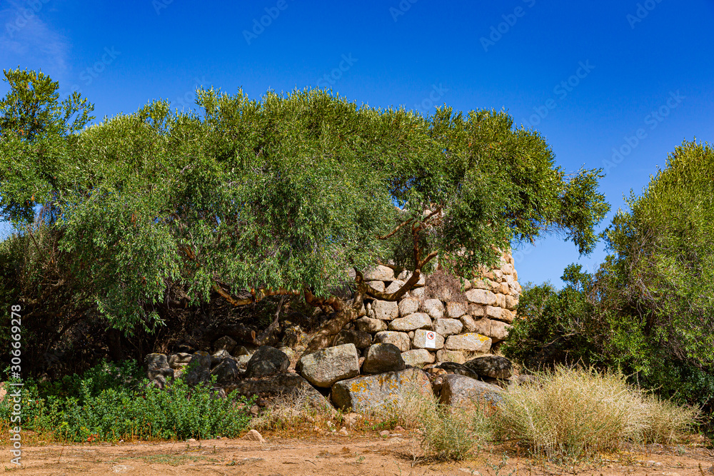 old nuraghe ruin in Sardinia