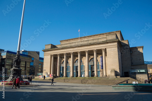 Sheffield city hall on a sunny morning in South Yorkshire, UK
