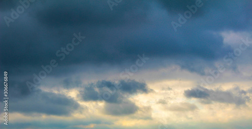 blue sky with clouds