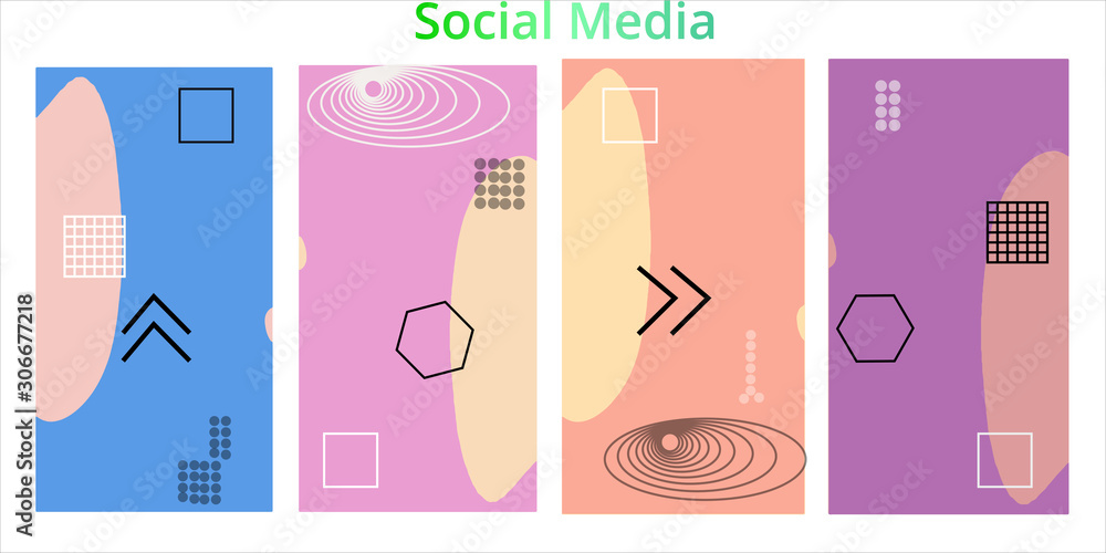 Editable story templates with empty place for text abstract creative backgrounds for social media. Bright colored with hand drawn scribbles promotional backgrounds for social media apps - vector eps10 Editable story templates with empty place for text abstract creative backgrounds for social media. Bright colored with hand drawn scribbles promotional backgrounds for social media apps - vector eps10
