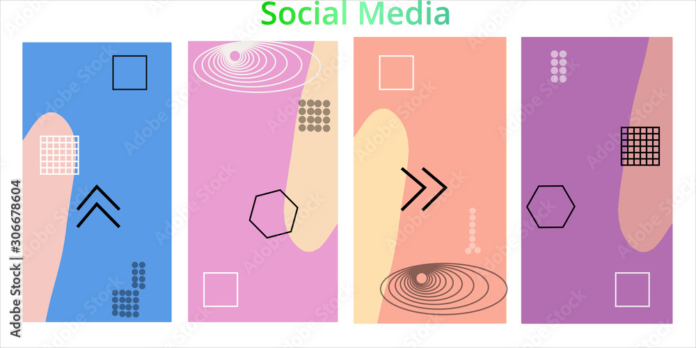 Editable story templates with empty place for text abstract creative backgrounds for social media. Bright colored with hand drawn scribbles promotional backgrounds for social media apps - vector eps10 Editable story templates with empty place for text abstract creative backgrounds for social media. Bright colored with hand drawn scribbles promotional backgrounds for social media apps - vector eps10