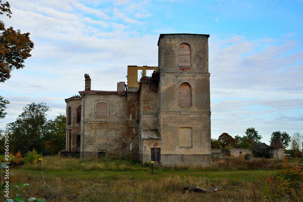 The ruins of an old abandoned estate
