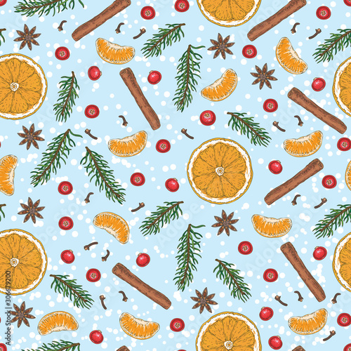 Christmas Morning Seamless Pattern