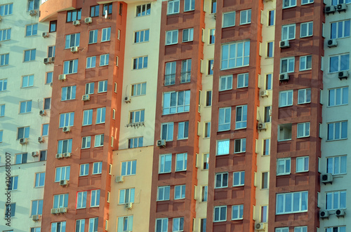 Typical modern residential area in Kiev, Ukraine