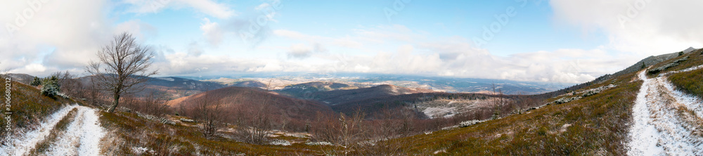 beautiful panorama of winter mountains in sunny weather beautiful panorama of winter mountains in sunny weather