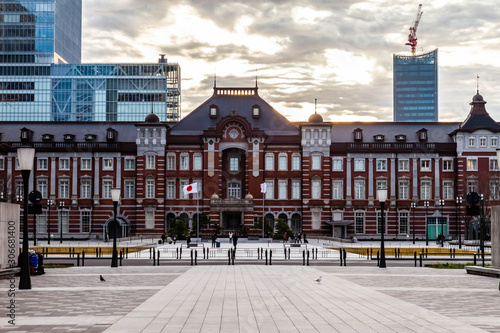 okyo station, a railway station in the Marunouchi business district of Chiyoda, Tokyo, Japan photo