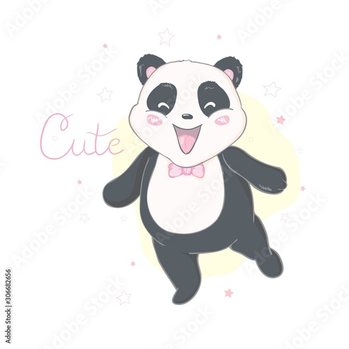 Cute Panda Vector illustration