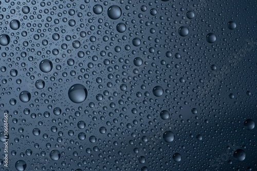 water drops on glass back ground abstract