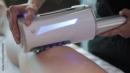 woman receives a spa treatment