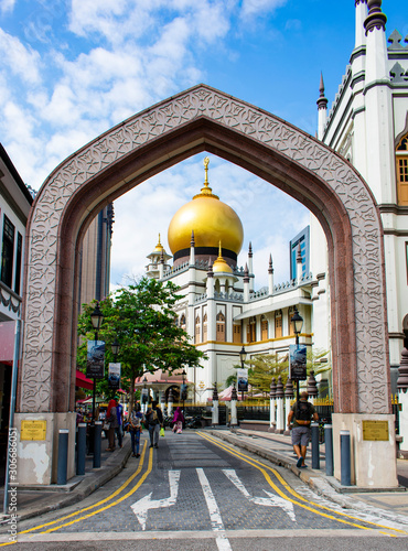 Photography Singapore, Singapore - January 6 2019: A mosque on Arab Street
