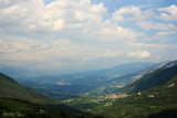 Italian village in a green valley