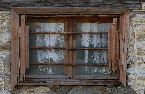 Wallpaper Mural Weathered old wooden windows Torontodigital.ca