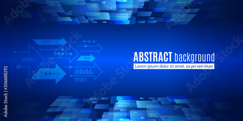 Abstract global technology concept. Digital internet communication on the blue background. Connection structure. Hi-tech vector illustration eps 10.