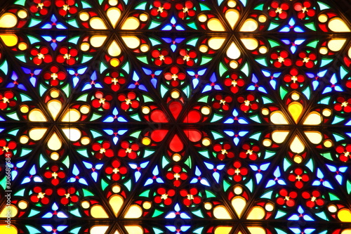 stained glass window of the cathedral of Mallorca