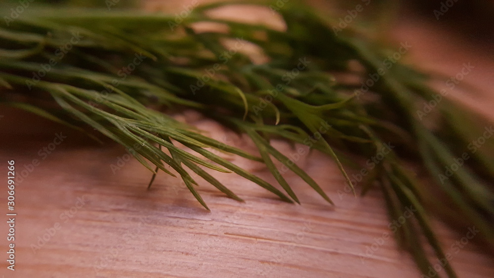 dill on wood