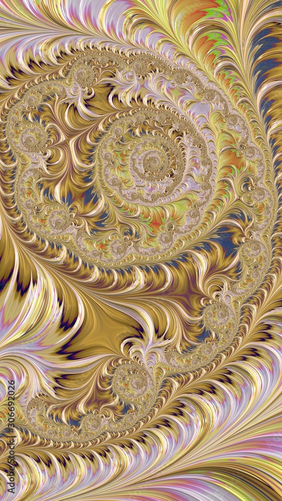 Artfully 3D rendering fractal background Artfully 3D rendering fractal background