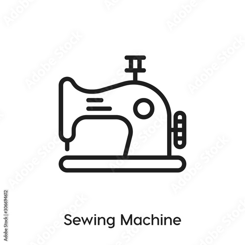 sewing machine icon vector sign symbol
