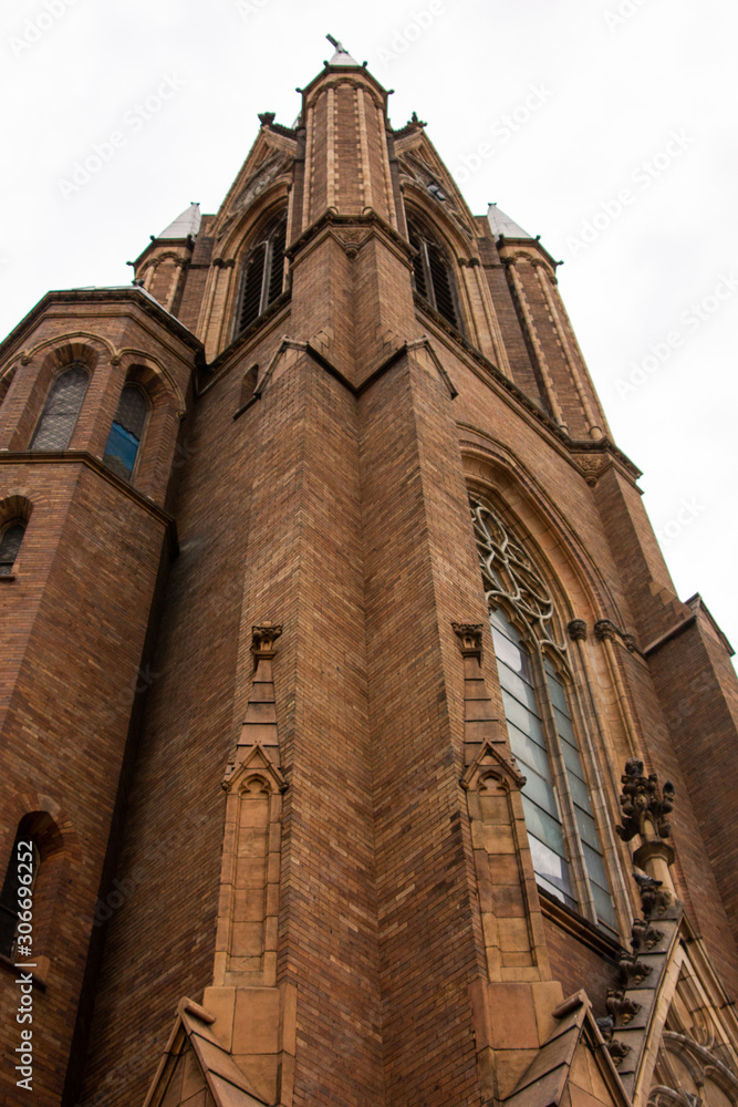 A catholic church in bricks at Brooklyn, New York