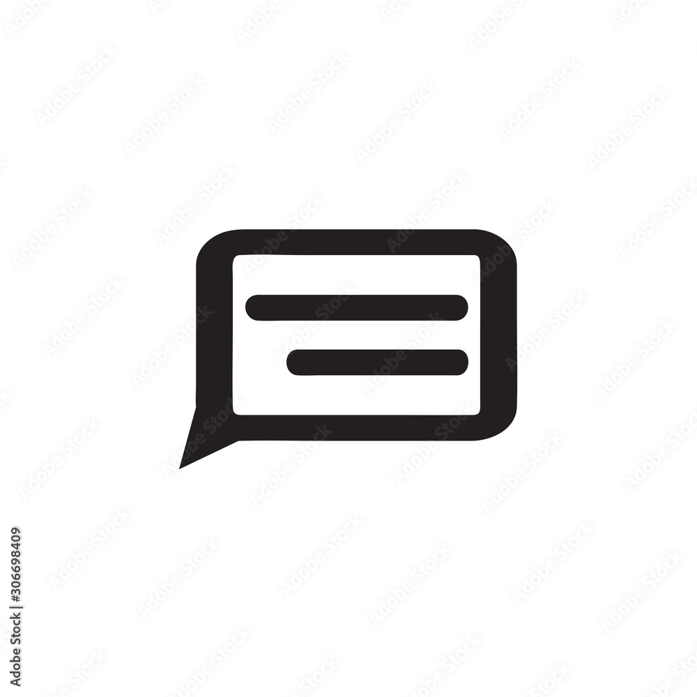 Chat icon vector isolated on background. Trendy message symbol. Pixel perfect. illustration EPS 10. - Vector...