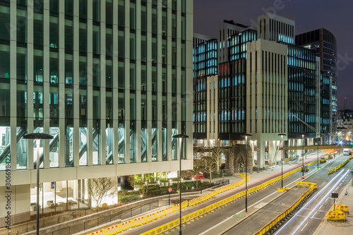 London Wall was defensive wall first built by Romans around Londinium, their strategically important port town on the River Thames in what is now London, England. London Wall Place. real estate photo